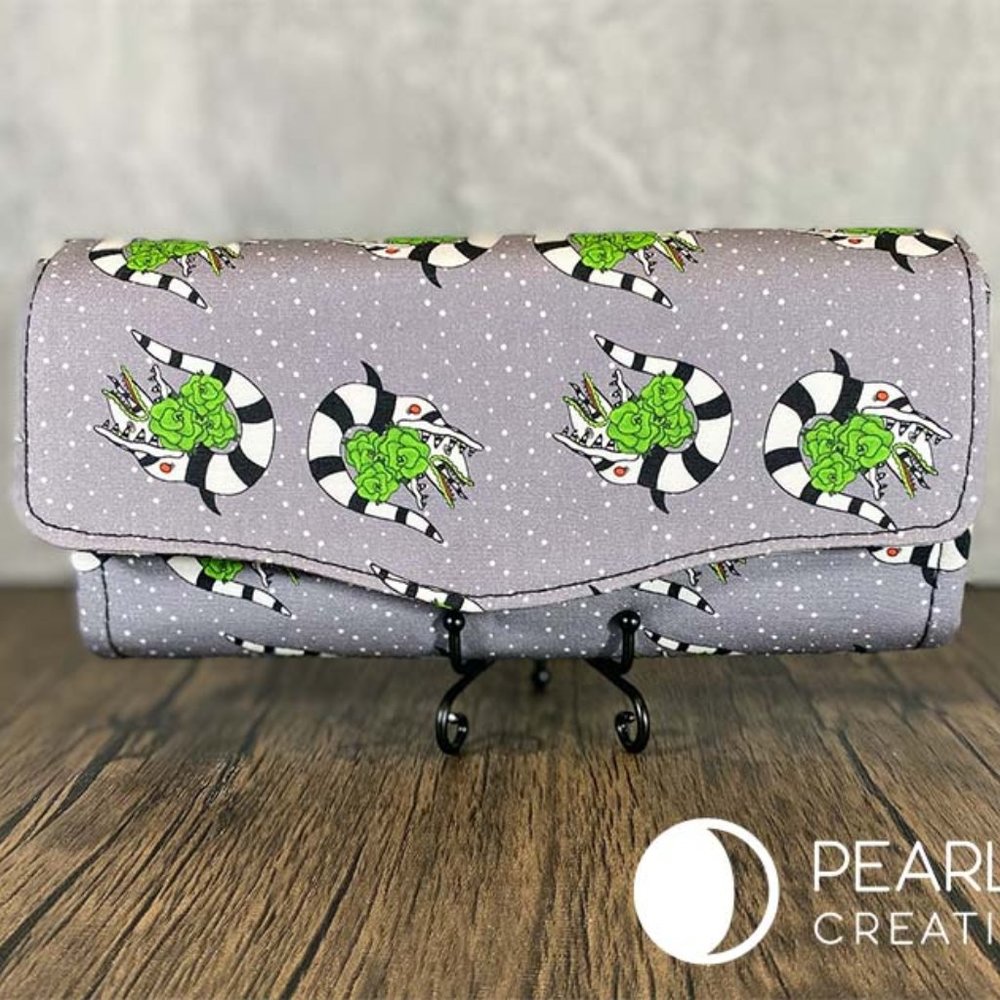 Worms on Grey Necessary Clutch Wallet